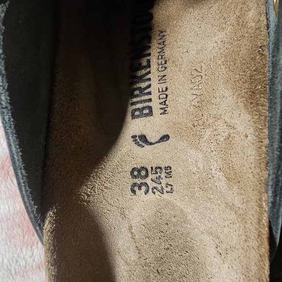 Birkenstock Thyme Green Boston Big Buckle Clogs. Nubuk Leather Color Thyme - Picture 4 of 5